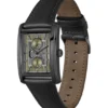 Principle Dress olive-dial watch with leather strap