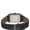Principle Dress olive-dial watch with leather strap