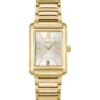 Principle gold-tone watch with silver-white dial