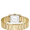 Principle gold-tone watch with silver-white dial