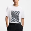 Printed-artwork T-shirt in cotton jersey