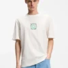 Printed-artwork T-shirt in cotton jersey