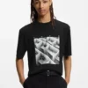 Printed-artwork T-shirt in cotton jersey