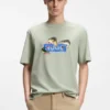 Printed-artwork T-shirt in cotton jersey
