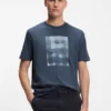 Printed-artwork T-shirt in cotton jersey