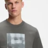 Printed-artwork T-shirt in cotton jersey