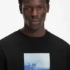 Printed-artwork T-shirt in cotton jersey