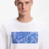 Printed-artwork T-shirt in cotton jersey