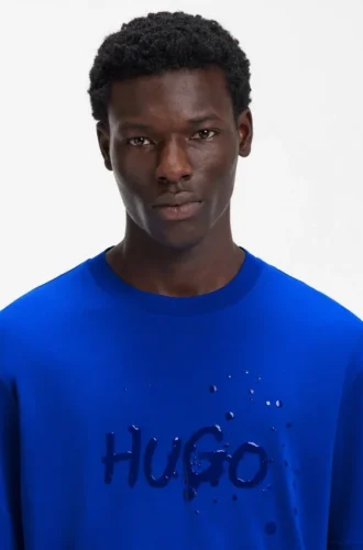 Printed-artwork T-shirt in cotton jersey