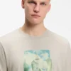 Printed-artwork T-shirt in cotton jersey