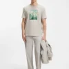 Printed-artwork T-shirt in cotton jersey