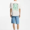 Printed-artwork T-shirt in cotton jersey