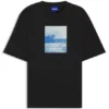 Printed-artwork T-shirt in cotton jersey