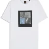 Printed-artwork T-shirt in cotton jersey