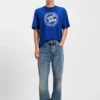 Printed-artwork T-shirt in cotton terry