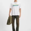 Printed-artwork T-shirt in cotton terry