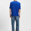Printed-artwork T-shirt in cotton terry