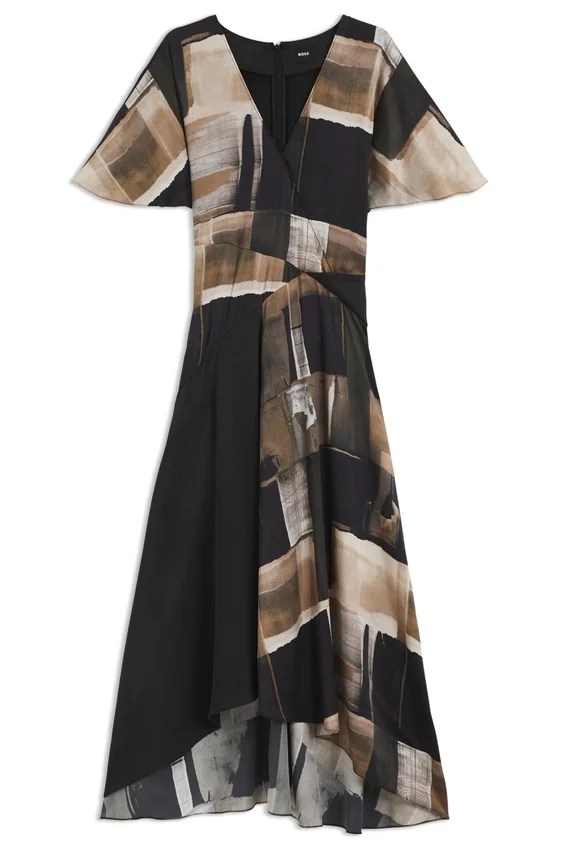 Printed dress in silk Printed dress in silk