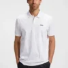 Printed-graphic polo shirt in mercerised cotton Printed-graphic polo shirt in mercerised cotton