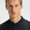 Printed-graphic polo shirt in mercerised cotton Printed-graphic polo shirt in mercerised cotton