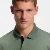 Printed-graphic polo shirt in mercerised cotton Printed-graphic polo shirt in mercerised cotton
