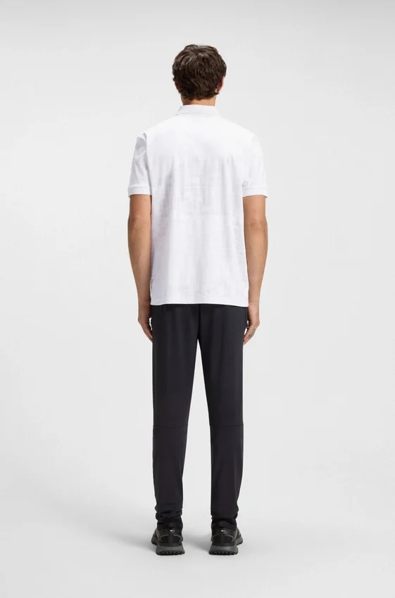 Printed-graphic polo shirt in mercerised cotton Printed-graphic polo shirt in mercerised cotton