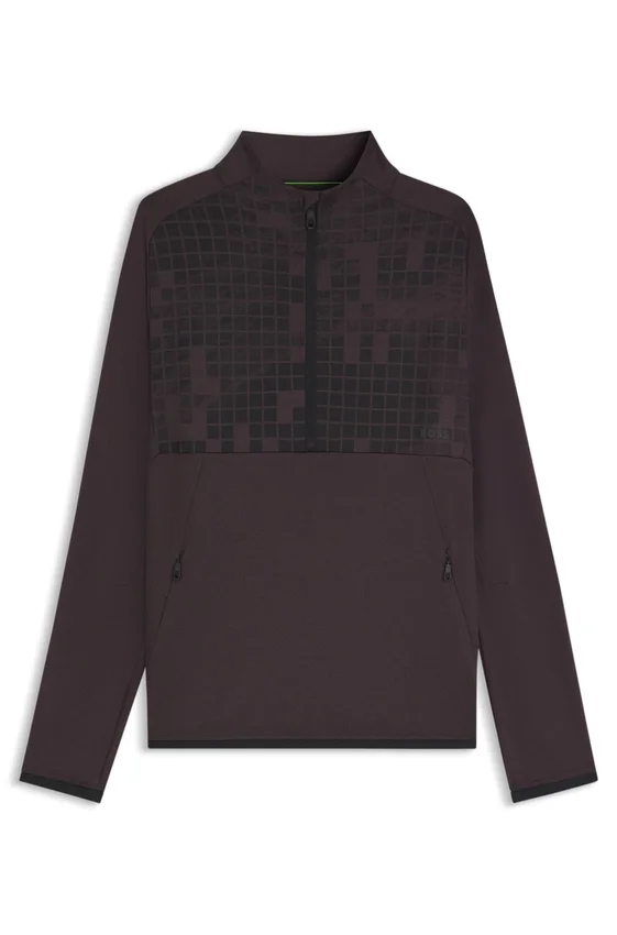 Printed-graphic sweatshirt with quick-dry performance Printed-graphic sweatshirt with quick-dry performance