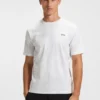 Printed-graphic T-shirt in mercerised cotton