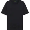 Printed-graphic T-shirt in mercerised cotton
