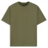 Printed-monogram T-shirt in mercerised cotton