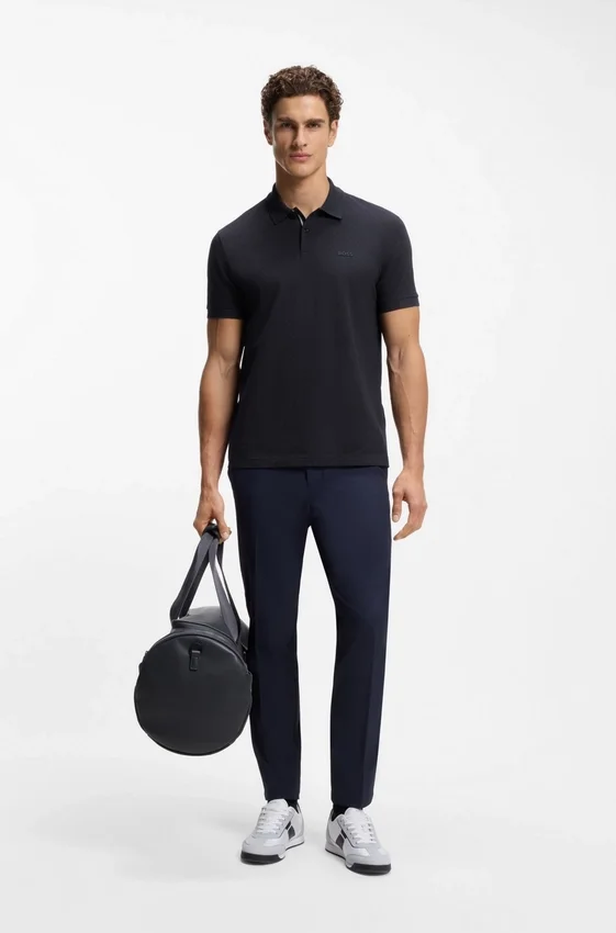 Printed polo shirt in cotton piqué Printed polo shirt in cotton piqué