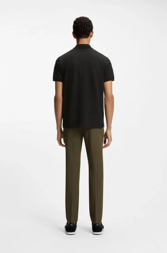 Printed polo shirt in cotton piqué Printed polo shirt in cotton piqué