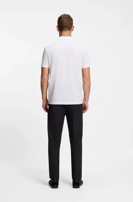Printed polo shirt in cotton piqué Printed polo shirt in cotton piqué