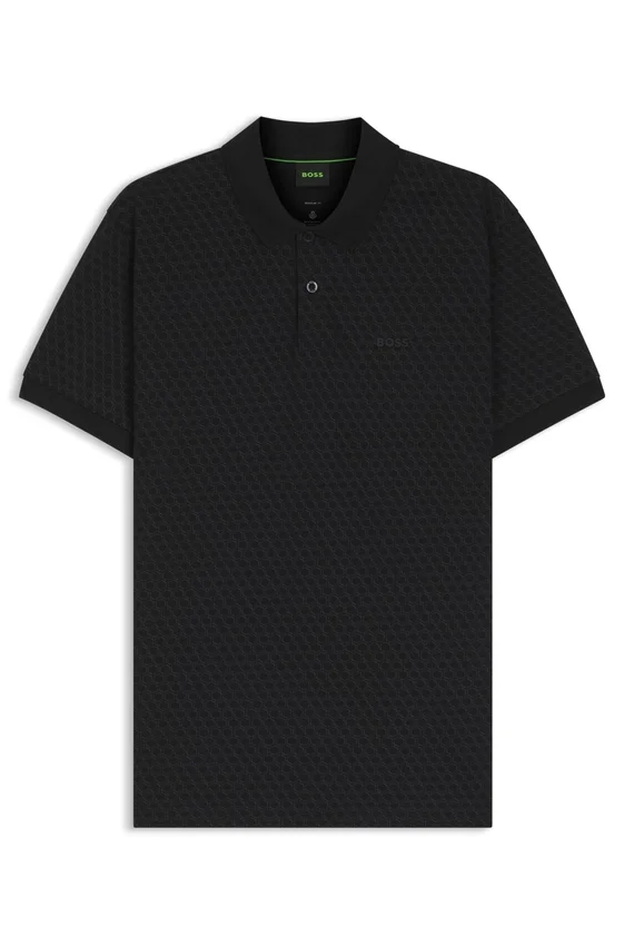 Printed polo shirt in cotton piqué Printed polo shirt in cotton piqué
