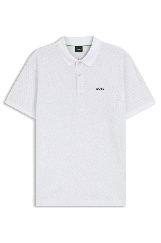 Printed polo shirt in cotton piqué Printed polo shirt in cotton piqué
