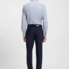 Printed regular-fit shirt in cotton twill