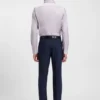 Printed regular-fit shirt in cotton twill