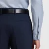 Printed regular-fit shirt in cotton twill