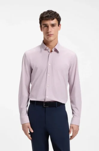 Printed regular-fit shirt in performance-stretch jersey Printed regular-fit shirt in performance-stretch jersey