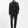 Printed regular-fit shirt in performance-stretch jersey