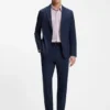 Printed regular-fit shirt in performance-stretch jersey