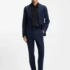 Printed regular-fit shirt in performance-stretch jersey