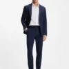 Printed regular-fit shirt in performance-stretch jersey