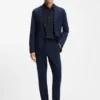 Printed regular-fit shirt in performance-stretch jersey