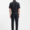 Printed regular-fit shirt in performance-stretch jersey