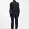 Printed regular-fit shirt in performance-stretch jersey