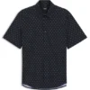 Printed regular-fit shirt in performance-stretch jersey