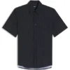 Printed regular-fit shirt in performance-stretch jersey