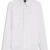 Printed regular-fit shirt in performance-stretch jersey