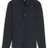 Printed regular-fit shirt in performance-stretch jersey